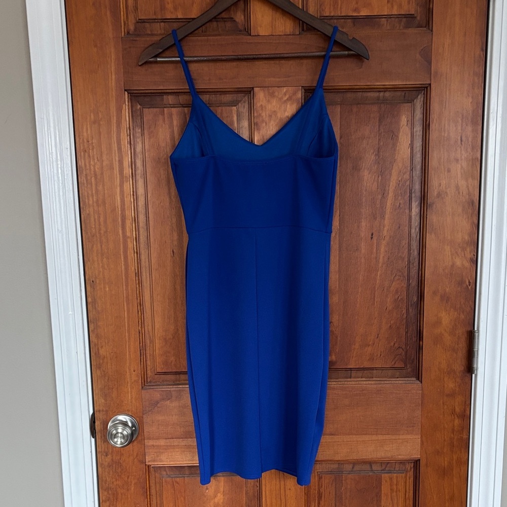 Lulu's Royal Blue Spaghetti Strap Mini Dress - Picture 4 of 8